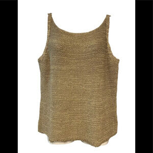 Sigrid Olsen Sleeveless Knit Sweater Tank Top